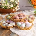 thumbnail image 1 of Tnobhg 7Pcs/Set Colorful Bunny Painted Plastic Easter Eggs with Basket Hanging Pendant DIY Easter Egg Crafts Home Easter Party Supplies, 1 of 8