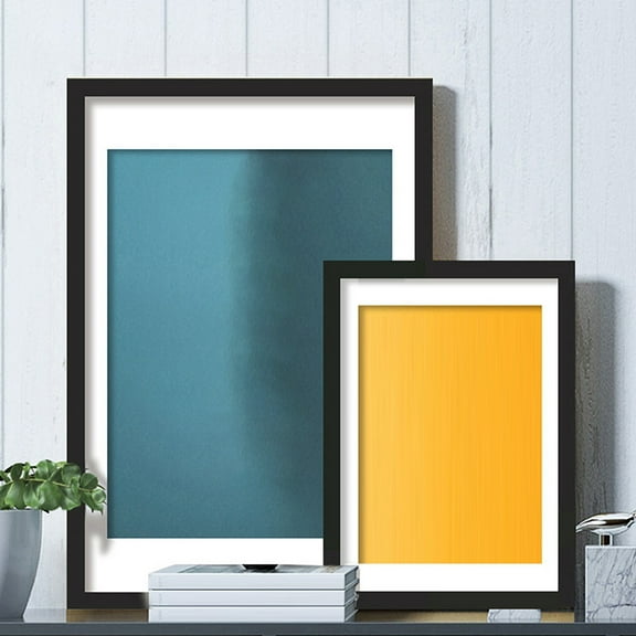 Tnobhg 8/10-Inch Wooden Poster Frame High Clarity Glass Horizontal Vertical Modern Art Gallery Living Room Wall Kids Painting Photo Picture Artwork Display Frame