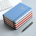 thumbnail image 1 of Tnobhg A5 2024 English Planner Faux Leather Hardcover Elastic Band 360 Pages Ink-Proof Paper Elegant Journal Dairy Notebook Student Supplies, 1 of 7