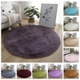 thumbnail image 1 of Tnobhg Bedroom Luxury Round Fluffy Area Rug Super Soft Wear Resistant Non-Slip Design Circle Rug Floor Carpet, 1 of 8