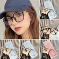 thumbnail image 1 of Tnobhg Blue Light Blocking Glasses Unisex Retro Clear View Strong Hinge Transparent with Brim Eye Protection Clear Bluelight Glasses Spectacles Eyeglasses, 1 of 7