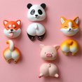 thumbnail image 1 of Tnobhg Cartoon Animal Refrigerator Magnet with Detachable Head Body 3D Dog Panda Pig Microwave Oven Whiteboard Notes Photo Fridge Magnet Home Office Decoration, 1 of 7