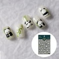 thumbnail image 1 of Tnobhg Cartoon Panda Nail Art Sticker 5D Bamboo Letter Waterproof PET Self-adhesive Women Girls Fake Nail Decoration Decal Party Supplies Gift, 1 of 8