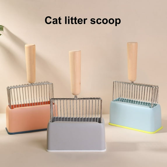Tnobhg Cat Litter Scoop Holder Easy to Clean Cat Litter Shovel Rack Convenient Pet Poop Scoops Storage Rack for Home