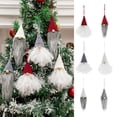 thumbnail image 1 of Tnobhg Christmas Gnome Faceless Pendant with Lanyard Adorable Appearance Big Nose White Beard Xmas Old Man Doll Pendant, 1 of 8