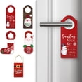 thumbnail image 1 of Tnobhg Christmas Wooden Doorknob Decoration Santa Claus Snowman Stocking Holiday Decor Door Handle Hanger Pendant Party Supplies, 1 of 8