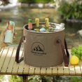 thumbnail image 1 of Tnobhg Collapsible Bucket Portable Camping Outdoor Water Container with Reinforced Handle Strong Load-bearing Foldable Bucket, 1 of 7