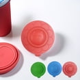 thumbnail image 1 of Tnobhg Cup Lid Reusable Food-Grade Silicone Cup Cover Dust-proof Drink Protector Lid for Home Office Camping, 1 of 7