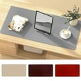 thumbnail image 1 of Tnobhg Desk Mat Soft Large Anti-slip Scratch-resistant Waterproof Faux Leather Dirt-resistant Smooth Great Friction Office Desktop Mouse Pad, 1 of 8