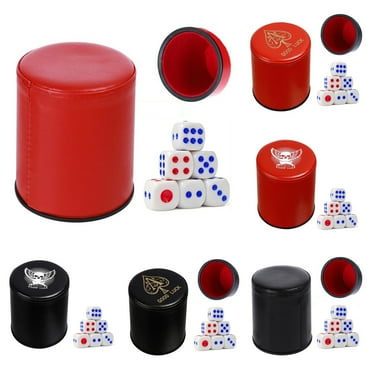Tnobhg Dice Cup Set Silent Shaking Enjoy Noise-free Gaming with Felt Lining Large Diameter Dice Cup with Dice