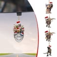 thumbnail image 1 of Tnobhg Dinosaur Christmas Tree Pendant Decoration Eco-friendly Acrylic Fine Workmanship Ornaments for Festive Holiday Decor, 1 of 8