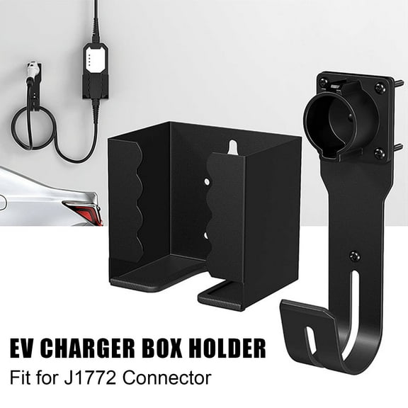 Tnobhg EV Charger Holder Wall Mount Wall-punching with Screws Anti-slip Protect The Plug Charger Cable Holder Bracket Electric Vehicles Charger Holder