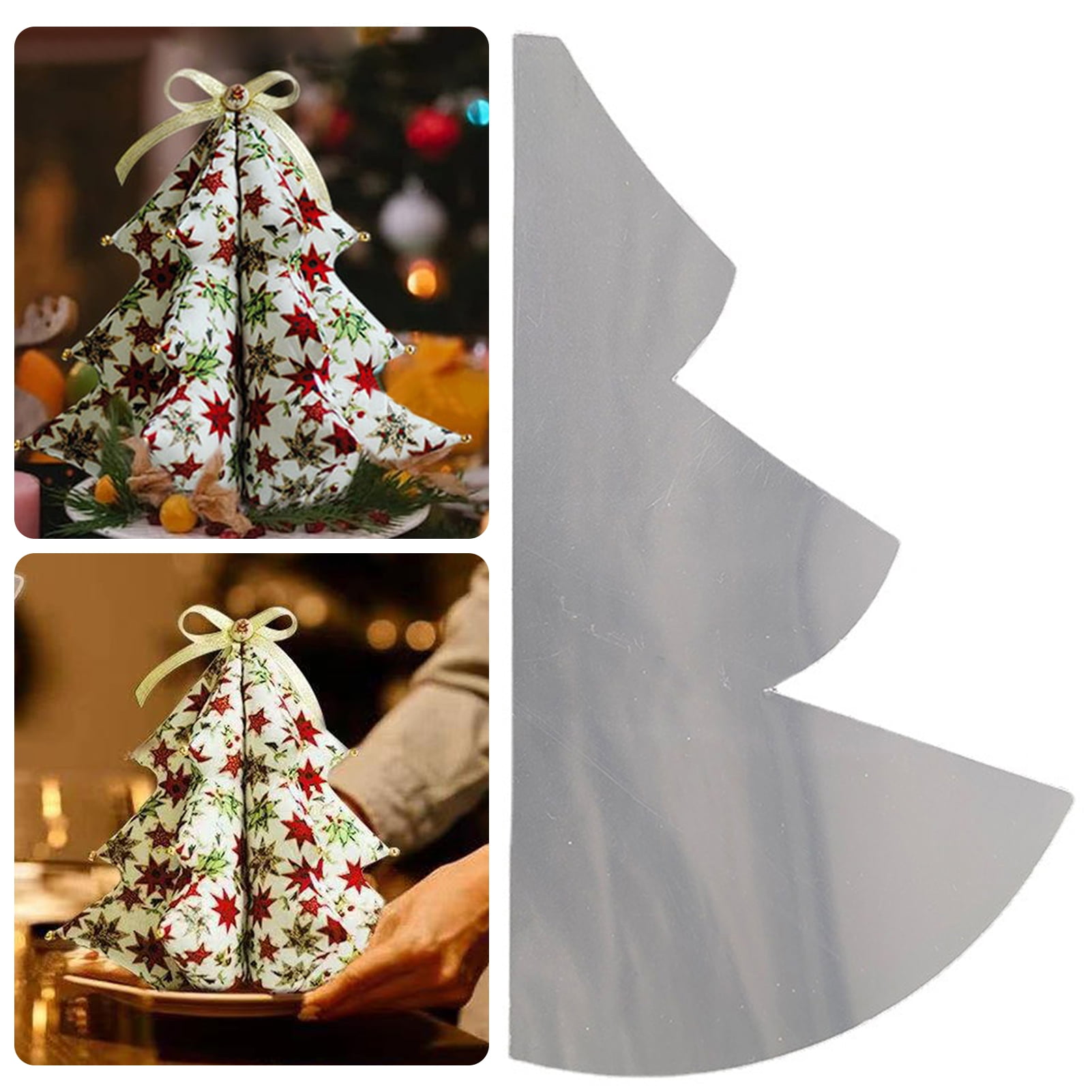 Tnobhg Fabric Christmas Tree Sewing Template DIY Xmas Decor Long ...