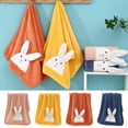 thumbnail image 1 of Tnobhg Face Towel Cartoon Rabbit Pattern Bath Towel Soft Durable Water Absorbent Hand Towel for Home Bathroom, 1 of 8