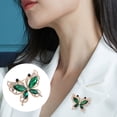 thumbnail image 1 of Tnobhg Fashion Rhinestone Butterfly Brooch Personality Alloy Pin Clothing Zircon Corsage Brooch Women Accessories, 1 of 7