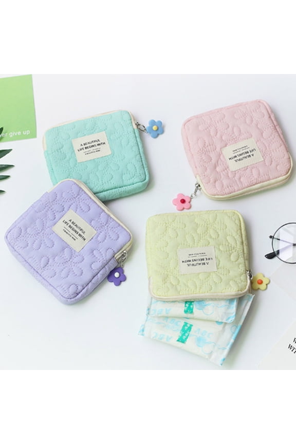 Fashion Women Small Cosmetic Bag Mini Coin Pouch Zipper Closure Lightweight Portable Travel Accessory Bag Storage Container