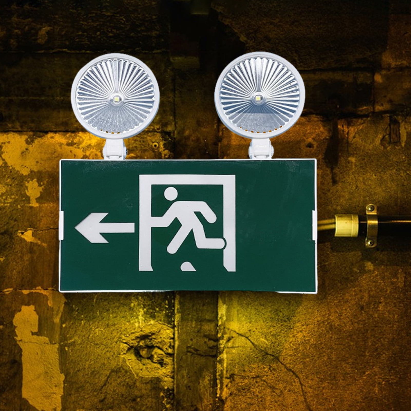 Tnobhg Green LED Exit Light Emergency Lighting Super Bright High Lumens