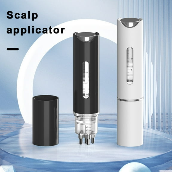 Tnobhg Hair Essential Oil Applicator Tool for Women Men Portable Scalp Applicator Comb for Hair Growth Removable & Washable Scalp Massager Brush with 6 Rolling Balls Multifunction Hair Treatment