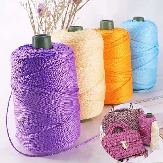 Tnobhg Ice Thread Hand-woven Lightweight Multi-purpose Non-fading DIY Soft Knitting Needles Diy Crochet Yarn Sewing Shop Supplies