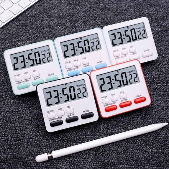 Tnobhg Kitchen Timer for Cooking Magnetic Attraction on Fridge Oven Multifunctional Digital Timer with Large Display Time Count-up Clock Student Time Manager Alarm Clock