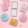 thumbnail image 1 of Tnobhg Makeup Mirror Foldable Portable Shiny Quicksand Double-sided Washable Make Up Clear Space-saving Cosmetic Mirror Beauty Tools, 1 of 8