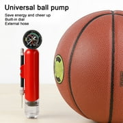 Tnobhg Mini Basketball Inflator with Pressure Gauge Premium Dual Action Ball Pump Soccer Football Air Inflator