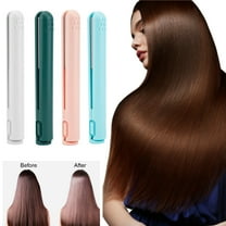 Tnobhg Mini Curling Iron Portable Rechargeable USB Dual-use Hair Curler Straightener for Smooth Safe Styling