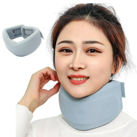 Tnobhg Neck Brace Soft Breathable Pain Relief Posture Correction Anti-Snoring Support Cervical Collar Ergonomic Neck Protector Brace