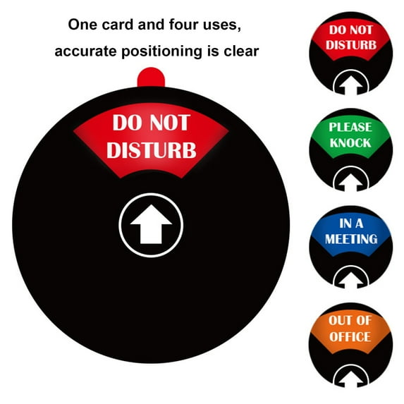 Tnobhg Office Signage Self-adhesive Magnetic Anti-slip Removeable Legible Privacy Sign Do Not Disturb Sign Out of Office Sign Please Knock Sign Conference Sign