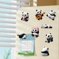 thumbnail image 1 of Tnobhg Panda Shape Refrigerator Magnet Sticker Creative Photo Wall 3D Resin Magnetic Detachable Fridge Sticker Fridge Decor, 1 of 7