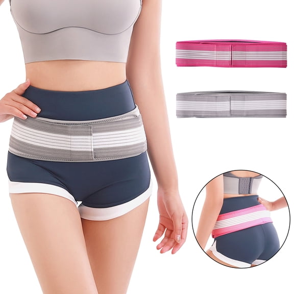 Tnobhg Pelvic Support Belt with Adjustable Fastener Tape High Elastic Breathable Anti-Slip Compression Pelvic Lower Back Support Brace