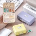 thumbnail image 1 of Tnobhg Pill Box Portable Travel Pill Organizer Compact Pill Holder Box with 7 Compartments for Home Outdoor, 1 of 8