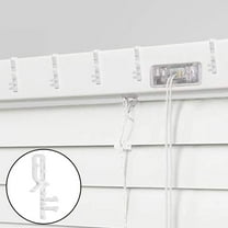 Tnobhg Plastic Valance Clips for Blinds Hidden Design Plastic Window Blind Clips Easy Installatin Blind Valance Replacement Clips Blind Channel Cover Clips for Living Room Bedroom Office