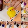 thumbnail image 1 of Tnobhg Plush Toy Keychain Colorful Faux Mink Fur Duck Pendant Keyring Funny Creative Colorful Animal Women Bag Charm, 1 of 7