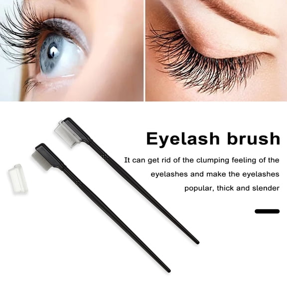 Tnobhg Professional Eyelash Separator High-Quality Stainless Steel Lash Comb Comfortable Grip Easy to Clean Evenly Combing Eyelashes Brush