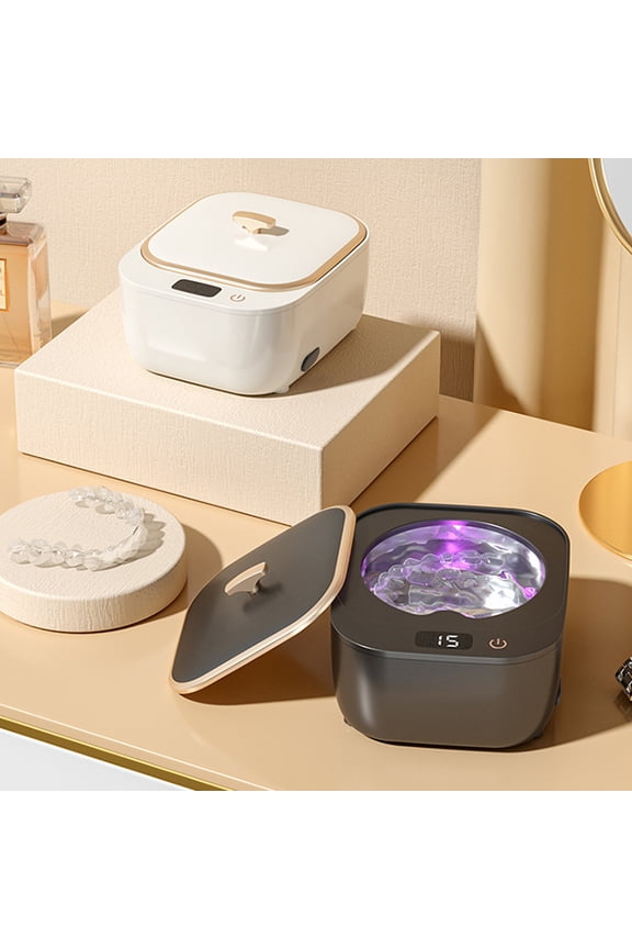 Professional Ultrasonic Retainer Cleaner with Timer High Frequency Waterproof US Plug Denture Jewelry Cleaning Machine