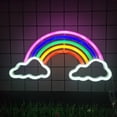 thumbnail image 1 of Tnobhg Rainbow Neon Sign LED Light USB/Battery Operated Non-Glaring Cloud Rainbow LED Neon Light Wall Art Decoration, 1 of 7