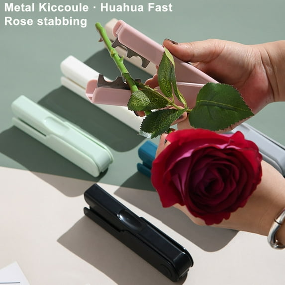 Tnobhg Rose Thorn Stripper Portable Anti-slip Ergonomic Finger Groove Flower Stem Leaf Thorn Remover Pliers Flower Shop Home Supplies