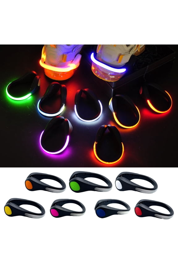 Shoe Clip Lamp Multiple Lighting Modes Super Bright Compact Size Simple Installation Night Running Shoe Safety Light