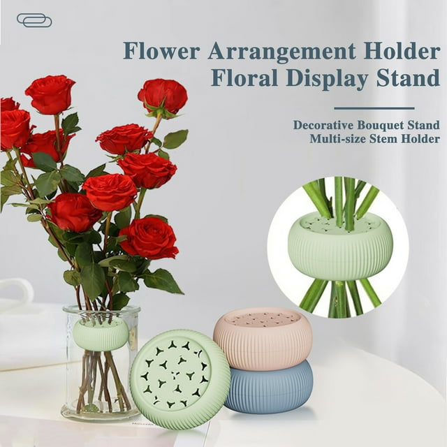 Supporto A Spirale Ikebana Trasparente - 4 Pezzi, Riutilizzabile, Per Composizioni Floreali