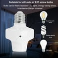 Tnobhg Smart Lamp Holder with Remote Access Voice Control E27 Base