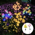 Tnobhg Solar Flower Light Efficient Energy Absorption Realistic Looking