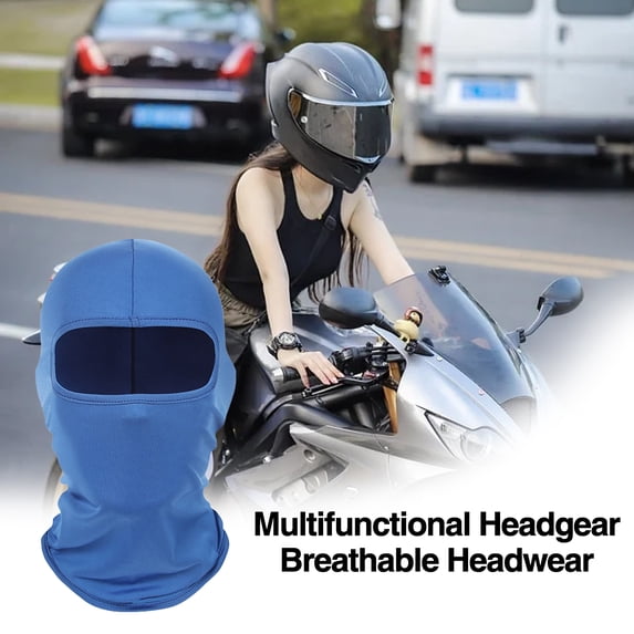 Tnobhg Solid Color Balaclava Ski Face Guard Outdoor Fishing Riding Cooling Neck Gaiter Full Head Windproof Sunscreen Headgear
