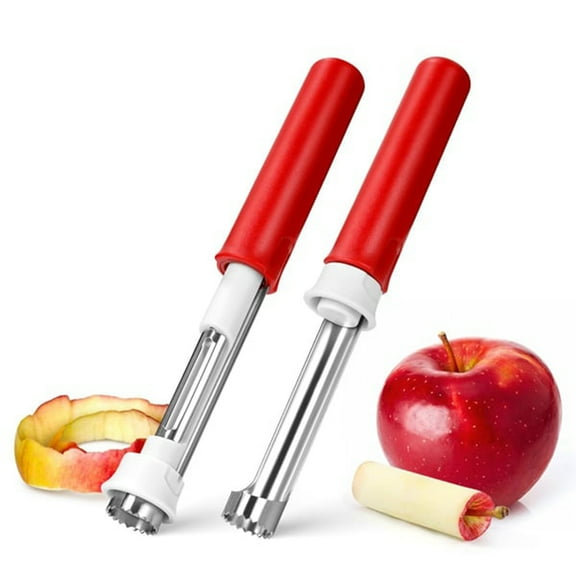 Tnobhg Stainless Steel Fruit Corer Peeler 2 in 1 Kitchen Tool Ergonomic Handle Easy Core Removal Fruit Coring Tool for Potato Onion Tomato