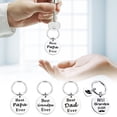 thumbnail image 1 of Tnobhg Stainless Steel Keychain Dad from Son Best Dad Ever Keychain Gift Double Sided Letter Print Keyring Valentine Day Heartwarming Gift, 1 of 7