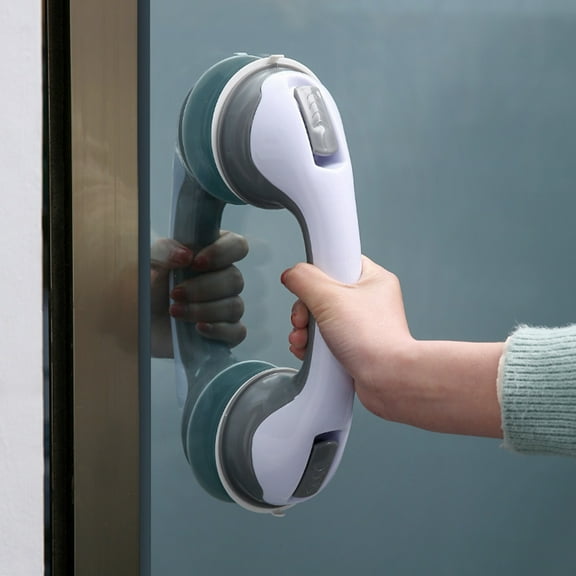 Tnobhg Suction Cup Bathroom Grab Bar Heavy Duty Shower Handle Bathroom Safety Bar Elderly Seniors Bathroom Armrest