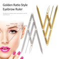 thumbnail image 1 of Tnobhg Tattoo Eyebrow Ruler Tattoos Scale 3 Point Positioning Balancing Ruler Stainless Mini Vernier Caliper Golden Ratio Eyebrow Gauge Measuring Tool, 1 of 8