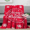 thumbnail image 1 of Tnobhg Throw Blanket Soft Cozy Flannel Fleece Durable Breathable Christmas Tree Design Keep Warm Cartoon Pattern Blanket, 1 of 8