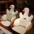 thumbnail image 1 of Tnobhg Waist Pillow Comfortable White Goose Plush Toy Relieve Back Pain Ergonomic Design Soft Cute Doll Cushion, 1 of 7