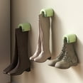 thumbnail image 1 of Tnobhg Wall Mount Boot Clip Modern No Drill Adhesive Space Saving Universal Tall Boot Shoe Holder Hanger Organizer Hanging Clamp, 1 of 8